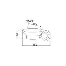 Мыльница Boheme Murano Cristal 10903-CRST-СH Хром