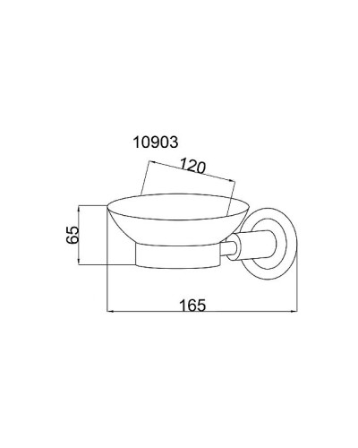 Мыльница Boheme Murano Cristal 10903-CRST-СH Хром