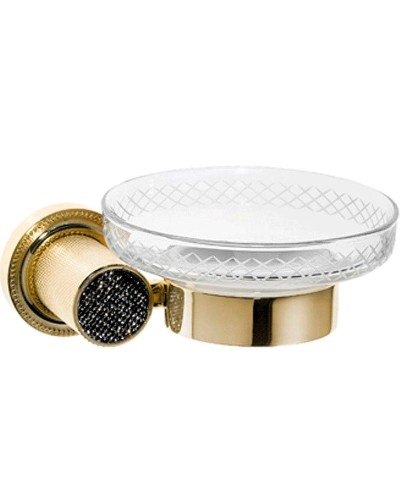 Мыльница Boheme Royal Cristal 10923-G-B Золото