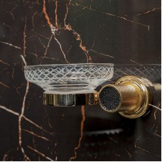 Мыльница Boheme Royal Cristal 10923-G-B Золото