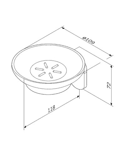 Мыльница AM.PM X-Joy A8434222 Черная матовая