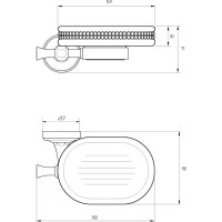 Мыльница Migliore Dubai 31248 Белый Хром