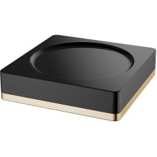 Мыльница Boheme 10960-B-G Черная Хром