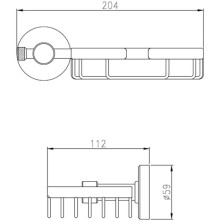 Мыльница Bronze de Luxe Royal R25202 Бронза