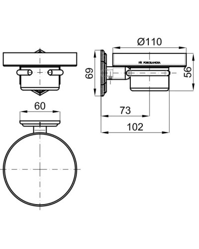 Мыльница Noken Chelsea N613131413