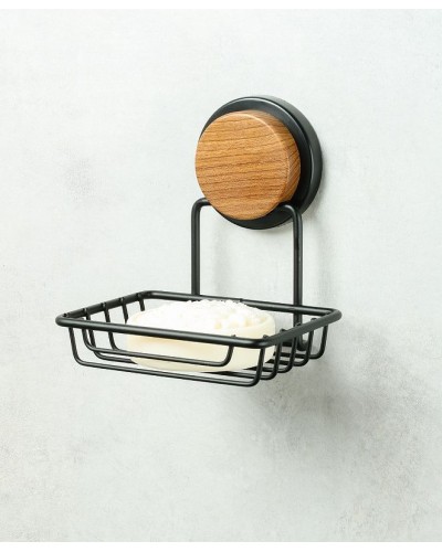 Мыльница Fixsen Magic Wood FX-46009 Черная матовая