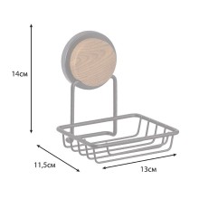 Мыльница Fixsen Magic Wood FX-46009 Черная матовая