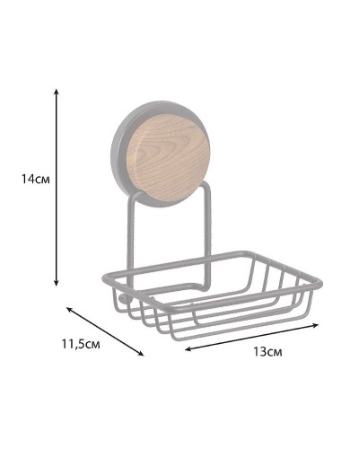 Мыльница Fixsen Magic Wood FX-46009 Черная матовая