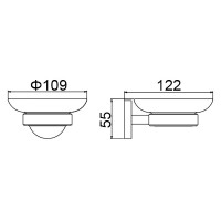 Мыльница Timo Saona 13021/18 Черное золото