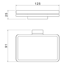 Мыльница Timo Torne 43022/17 Золото матовое