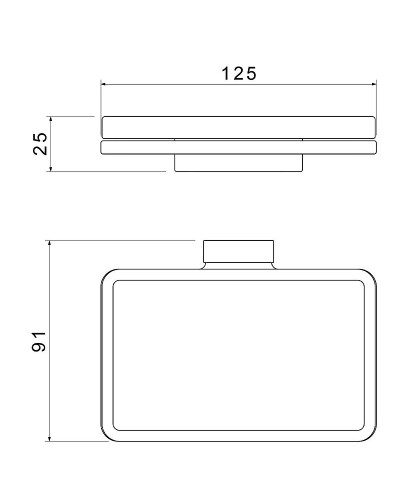 Мыльница Timo Torne 43022/17 Золото матовое