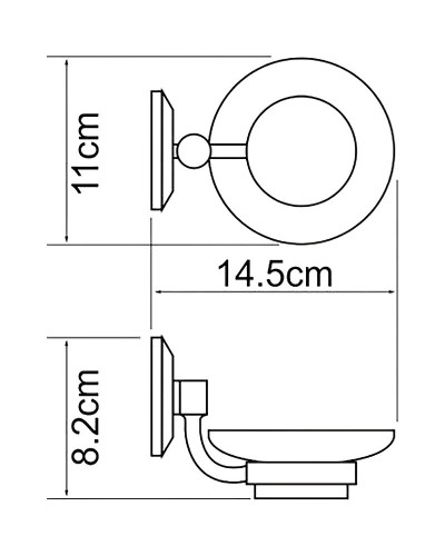 Мыльница WasserKRAFT Rhein K-6229CO Хром