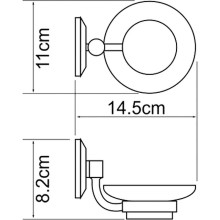 Мыльница WasserKRAFT Rhein K-6229O Хром