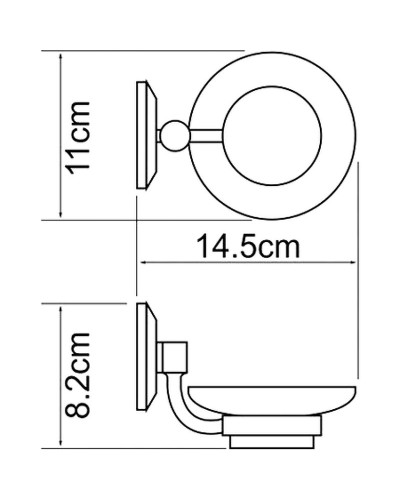 Мыльница WasserKRAFT Rhein K-6229O Хром
