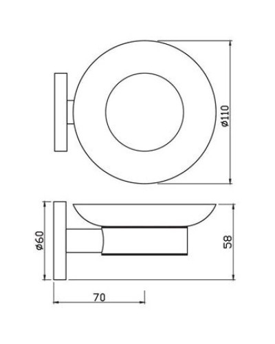 Мыльница Jaquar Continental ACN-CHR-1131N