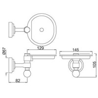 Мыльница Jaquar Queen's AQN-CHR-7733