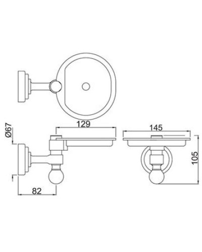 Мыльница Jaquar Queen's AQN-CHR-7733