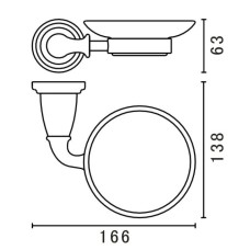 Мыльница Art&Max Bianchi AM-E-2603-BR