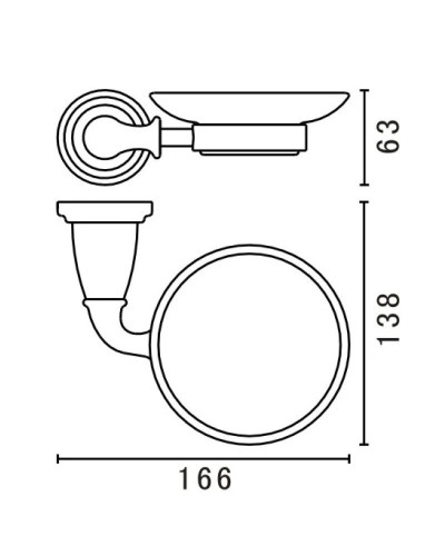 Мыльница Art&Max Bianchi AM-E-2603-BR