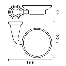 Мыльница Art&Max Bianchi AM-E-2603-DO