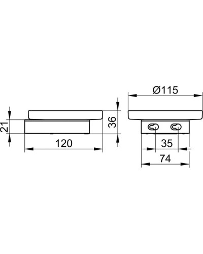 Мыльница KEUCO Smart.2 14755019000