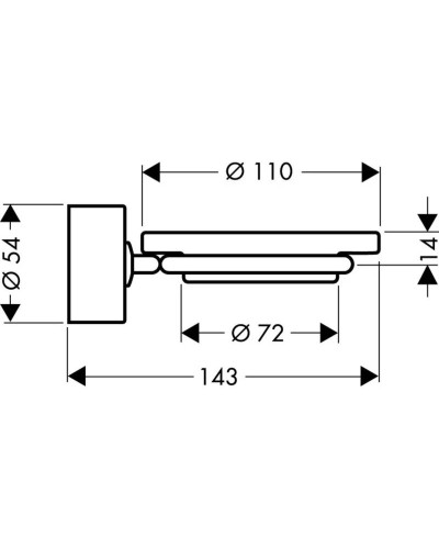 Мыльница Axor Uno 41533000