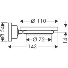 Мыльница Axor Citterio 41733000