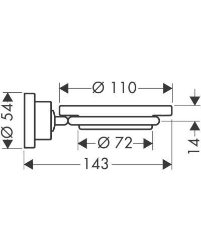 Мыльница Axor Citterio 41733000