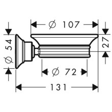 Мыльница Axor Montreux 42033000