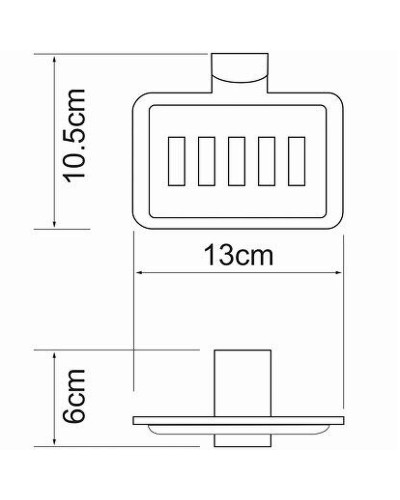 Мыльница WasserKRAFT Exter K-5269 Светлая бронза