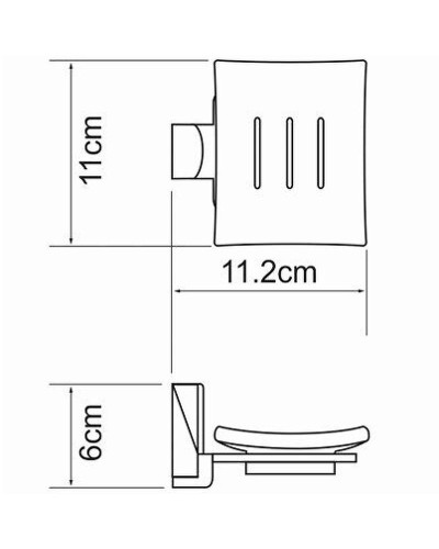 Мыльница WasserKRAFT Exter K-5229 Светлая бронза