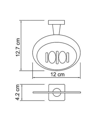 Мыльница WasserKRAFT Lippe K-6569 Хром