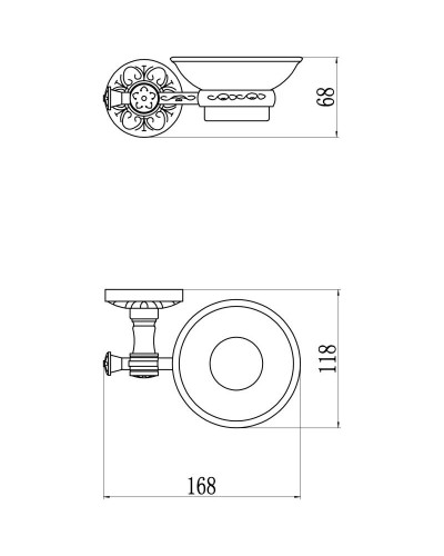 Мыльница Savol 58A S-005859A