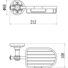 Мыльница Savol 58A S-005832A