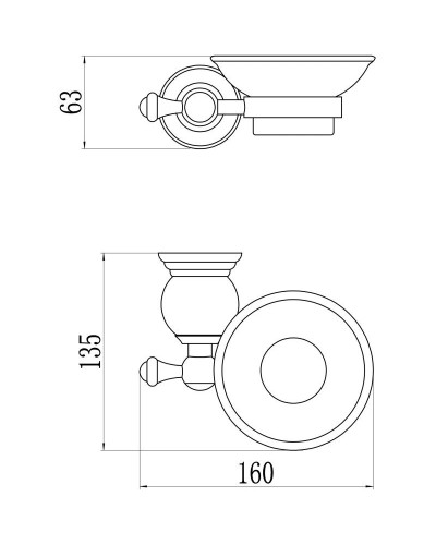 Мыльница Savol 57B S-05759B