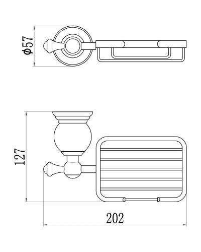 Мыльница Savol 57B S-05732B