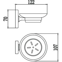 Мыльница Savol 70 S-007059