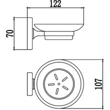 Мыльница Savol 70 S-007059