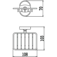 Мыльница Savol 70 S-L07032