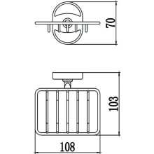Мыльница Savol 70 S-L07032