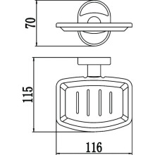 Мыльница Savol 70 S-007003