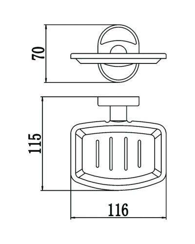 Мыльница Savol 70 S-007003