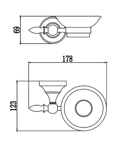 Мыльница Savol 68B S-06859B