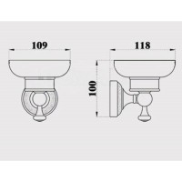 Мыльница Magliezza Primavera 80303-CR