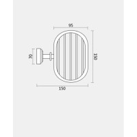 Мыльница Magliezza Kollana 80507-CR