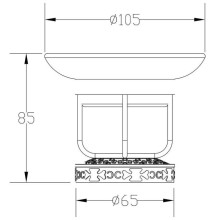 Мыльница Zorg Antic AZR 23 BR