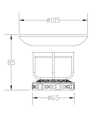 Мыльница Zorg Antic AZR 23 BR
