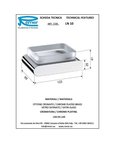 Мыльница Remer Lounge LN10NO