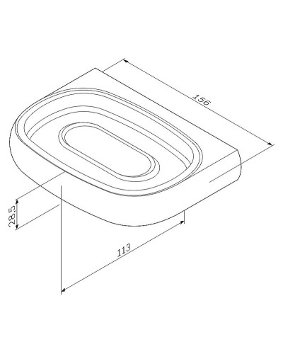 Мыльница AM.PM Sensation A3034200 Хром