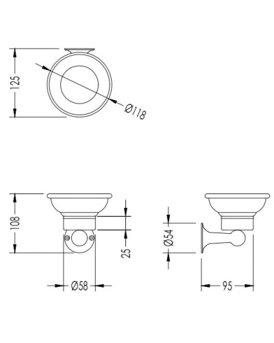 Мыльница Devon&Devon New York NY101CR